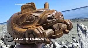 Haida Beaver Feast Bowl, vintage, by Glen Rabena - SOLD