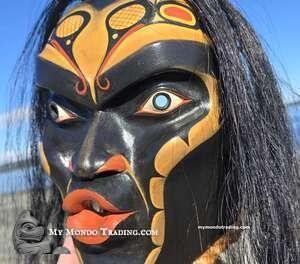 Wild Woman, hand carved, authentic Indigenous art direct from Janice Morin