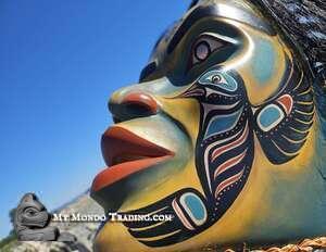 Beautiful Hummingbird and Dragonfly Portrait Mask by Janice Morin