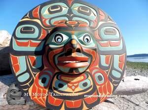 36" Eagle Moon by late artist John Livingston (1951-2019)