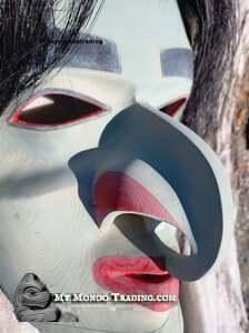 Forest Spirit Mask, authentic, hand carved and direct from artist Kolten Khasalus Grant