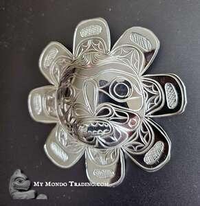 Wow-piece: 3" Sterling Silver Sun pendant, jewelry artist Paddy Seaweed