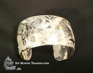 1 1/2" Killer Whale/Orca pod, 5 whales bracelet by Paddy Seaweed - SOLD