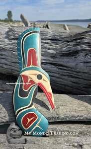 Beautiful vibrant Hummingbird, hand carved, authentic and direct from Sarah Robertson