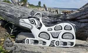Large, 20" hand carved Spirit Bear, beautiful native art by Sarah Robertson/Daniels