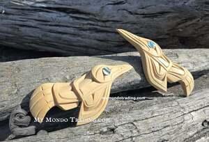 Beautiful little PAIR of Hummingbirds, by Sarah Robertson, Kingcome Inlet