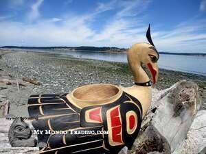 24" gorgeous Feast Bowl by Tsawout artist Tom LaFortune Sr. (video)