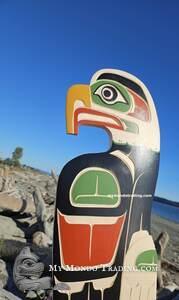 High quality Eagle wall art panel by Shane Flood Baker, Squamish Nation
