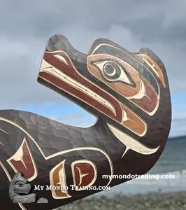 Sea Otter, hand carved and direct by Shane Flood Baker, Squamish Nation