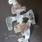 Sterling Silver Thunderbird with Killer Whale pendant by Solomon Seward