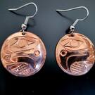 Copper Eagle earrings by Paddy Seaweed