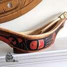 Haida Bowl and ladle, Whaling Canoe, Raven design, by Donavon Gates