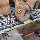 Local Canadian Indigenous native art, authentic, direct from artist, Native American art, hand carved, Pacific Northwest Coast
