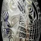 Sterling silver jewelry art direct from Indigenous artist, authentic and signed unique masterpiece