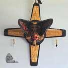 Transformation Mask, authentic hand carved cedar, Indigenous art, Northwest Coast Native American Art, Vancouver Island, Canada
