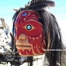 Large Eagle Portrait Mask, powerful cedar mask, by Gerry Sheena
