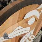 Authentic local Indigenous art direct from artist, cedar carving, buy local Canadian art, Native North American art: Bear Horne