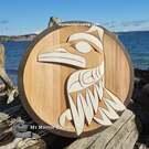 Authentic local Indigenous art direct from artist, cedar carving, buy local Canadian art, Native North American art: Bear Horne