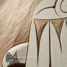 Authentic local Indigenous art direct from artist, cedar carving, buy local Canadian art, Native North American art: Bear Horne