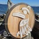Authentic local Indigenous art direct from artist, cedar carving, buy local Canadian art, Native North American art: Bear Horne