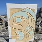 Orca Baby/Calf, hand carved art by Bear (Doug) Horne - SOLD 