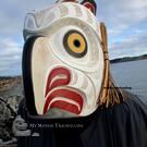 Captivating Snowy Owl mask by Bill Henderson - SOLD