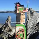 Authentic, hand carved native Indigenous art, buy local Canadian Indigenous art, direct from artist, Vancouver Island and BC