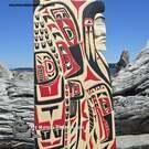 Black and red Eagle and Chief, intricate, by Bradley Joseph Jr. - SOLD 