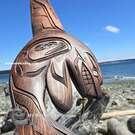 First Nations, Indigenous native wooden carving, authentic and direct from the artist, buy Canadian art, Pacific Northwest Coast of Canada, new in our native art Gallery