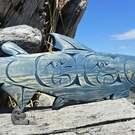 Pacific Northwest Coast native American Indigenous art direct from artist, Vancouver Island, Canad, authentic wooden hand carved art