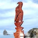 Totem style wall art, Eagle and Salmon by Brian Bob