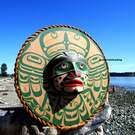Fantastic Eagle Moon Mask by Chief Calvin Hunt - SOLD