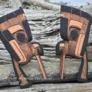 Lovebirds, Pair of Hummingbirds, hand carved Indigenous art by Charles George Sr.