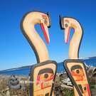 buy local Canadian art, native art direct from artist, new sculpture just arrived in our Gallery, authentic, Indigenous