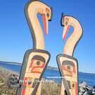 buy local Canadian art, native art direct from artist, new sculpture just arrived in our Gallery, authentic, Indigenous