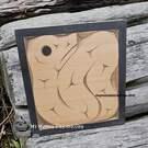 Old growth cedar Serpent, hand carved by Lekwungen artist Clayton Albany