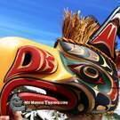 Thunderbird Mask, incredible piece by Tom D. Hunt, Walawidi - SOLD