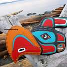 Thunderbird, red cedar wall art by Dale Scow - SOLD