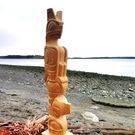 Totem Pole, Thunderbird over Whale by Darrell LeBlanc