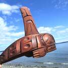 Killer Whale Dance Rattle by late Haida artist Darrell LeBlanc 