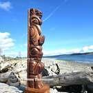 Haida art, Indigenous Native American art, hand carved cedar wooden art, new in our native art Gallery, authentic and signed