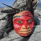 Large Eagle Portrait Mask, powerful cedar mask, by Gerry Sheena