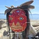 Northwest Coast native Indigenous art, direct from artist, authentic, hand carved, hand painted wooden art, Vancouver island