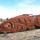 Authentic native art by Gino Seward: Salmon - SOLD