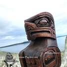 Owl Sculpture, signature piece of late Kwakiutl artist Gino Seward (1972-2026)