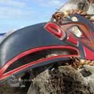 Red cedar Raven art by our late friend Harry T. Williams
