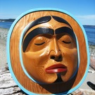 Sleeping Moon Crest Mask by Jim Johnny