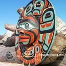 Native North American Indigenous art, direct from artist, authentic, hand carved wooden art carving, Vancouver Island