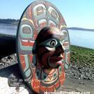 Native North American Indigenous art, direct from artist, authentic, hand carved wooden art carving, Vancouver Island