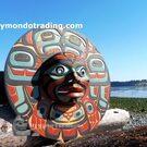 Native North American Indigenous art, direct from artist, authentic, hand carved wooden art carving, Vancouver Island